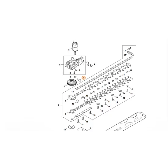 STIHL  Wspornik blaszany 4521 642 5100